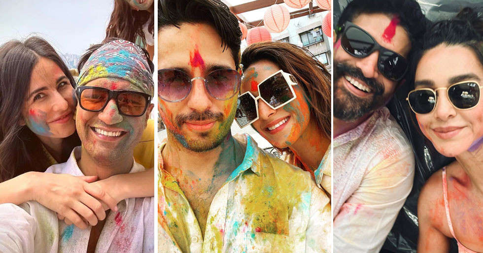 Here’s how your favourite celeb couples celebrated Holi this year