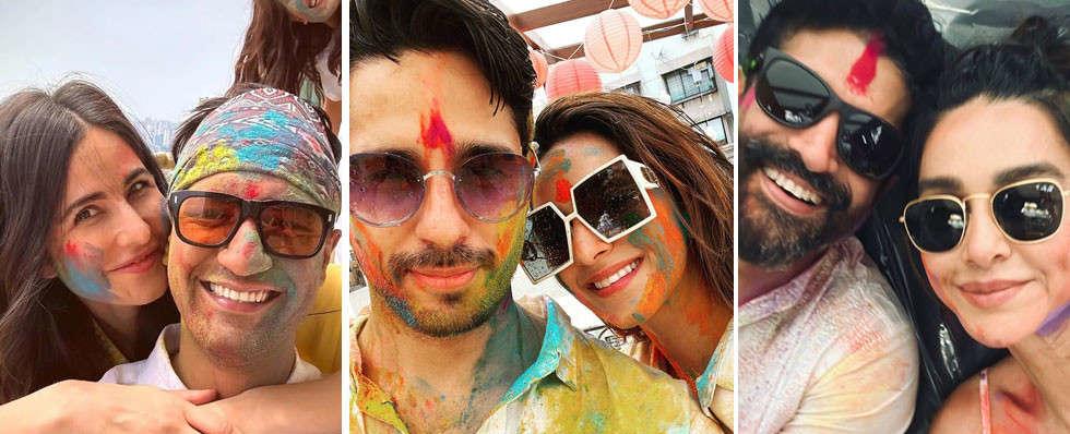 Here’s how your favourite celeb couples celebrated Holi this year