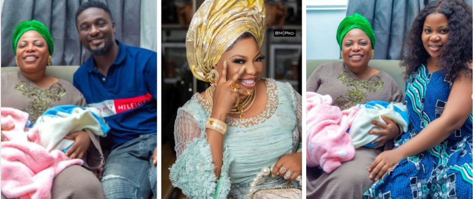 Prophetess Mary Olubori Shares Heartwarming Moment With Celebrity Couple And Their Newborn Twins