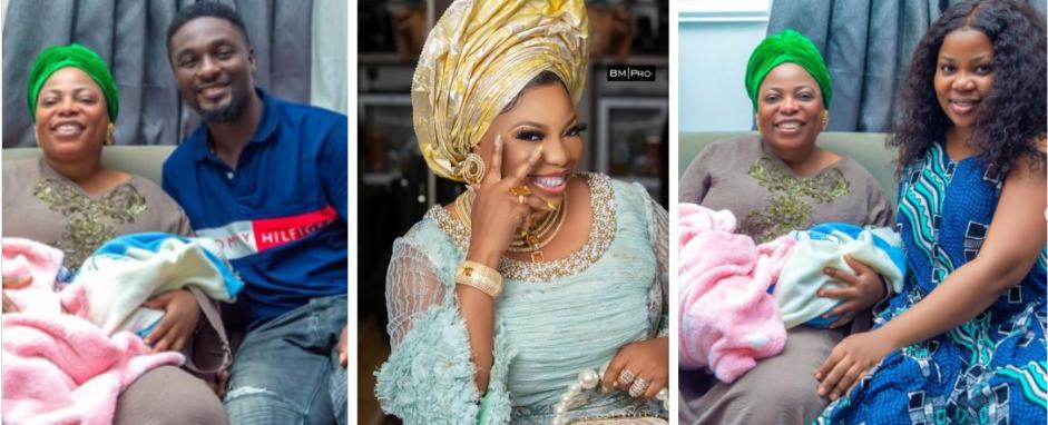 Prophetess Mary Olubori Shares Heartwarming Moment With Celebrity Couple And Their Newborn Twins