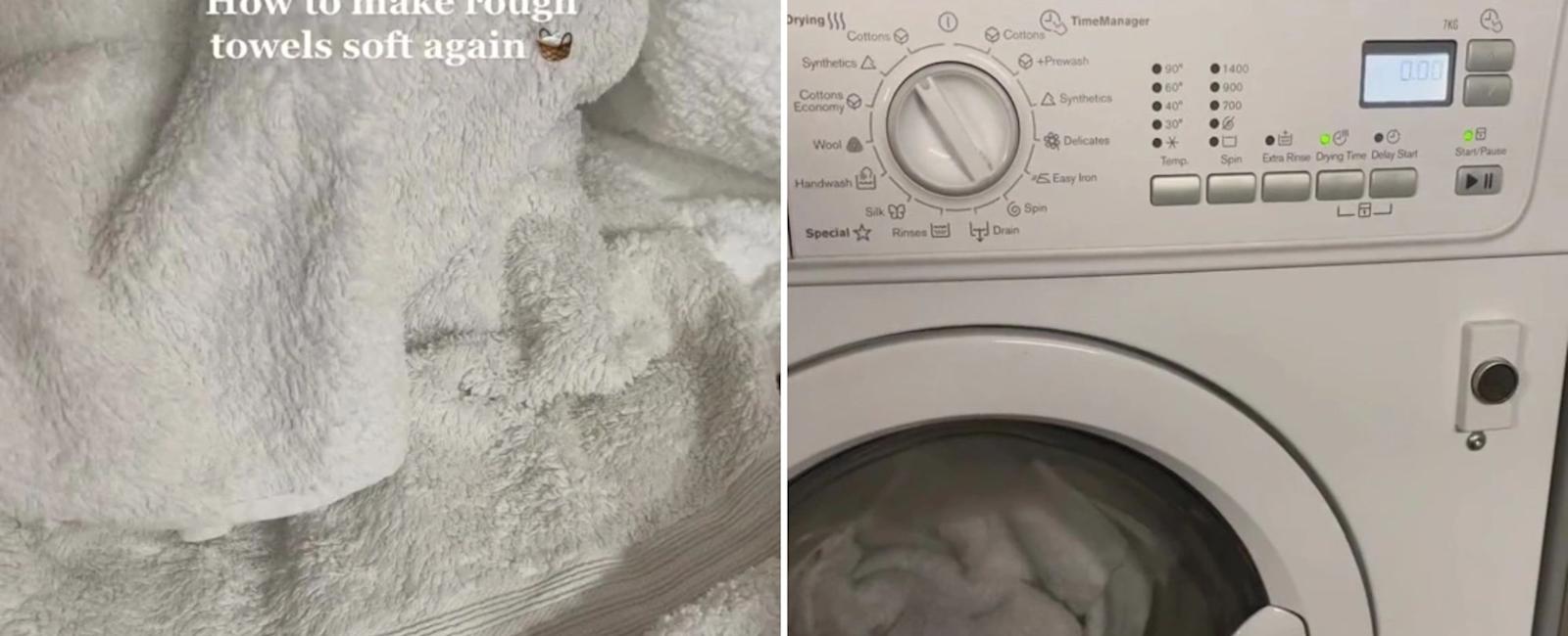 My 25p hack can bring your old, rough towels back to life