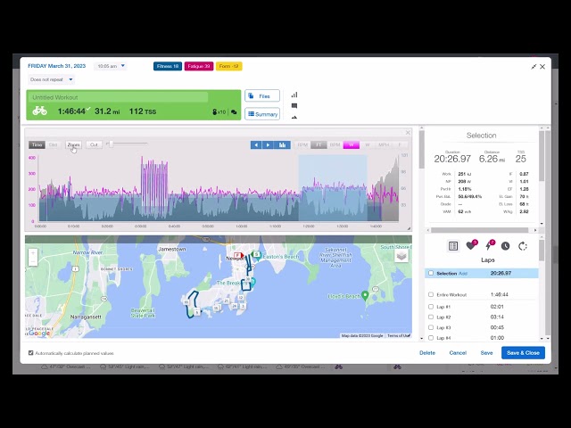Can you do specific workouts outside?