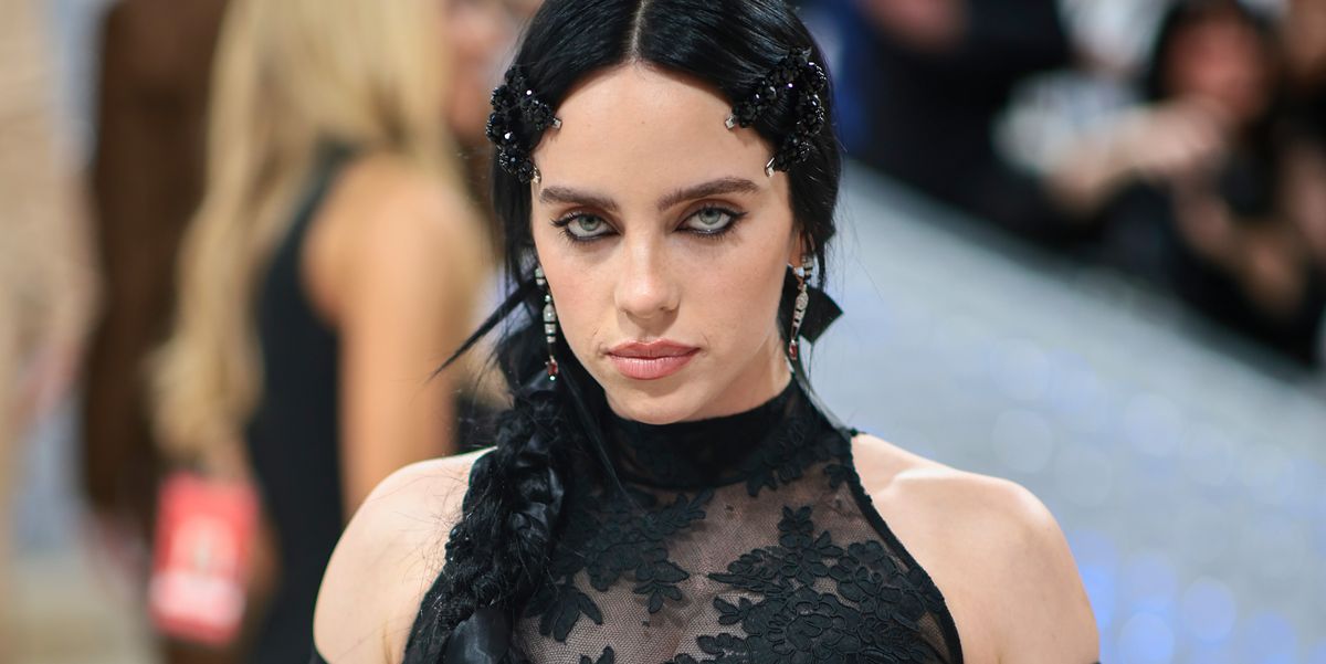Billie Eilish Wore Black Lace Dress at the 2023 Met Gala