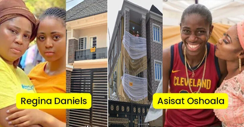 Destiny Etiko, regina daniels and Other Celebrities Who Moved Their Parents From Mud houses To Mansion (Photos) - Moyyero