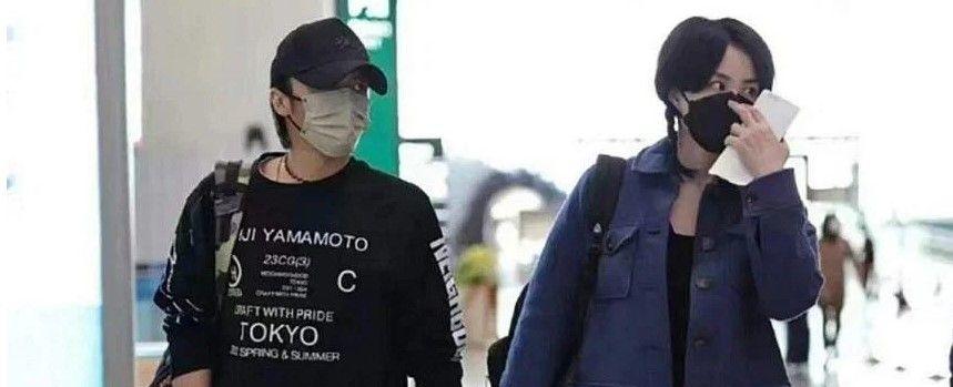 Celebrity couple Nicholas Tse and Faye Wong spotted holding hands at Chinese airport