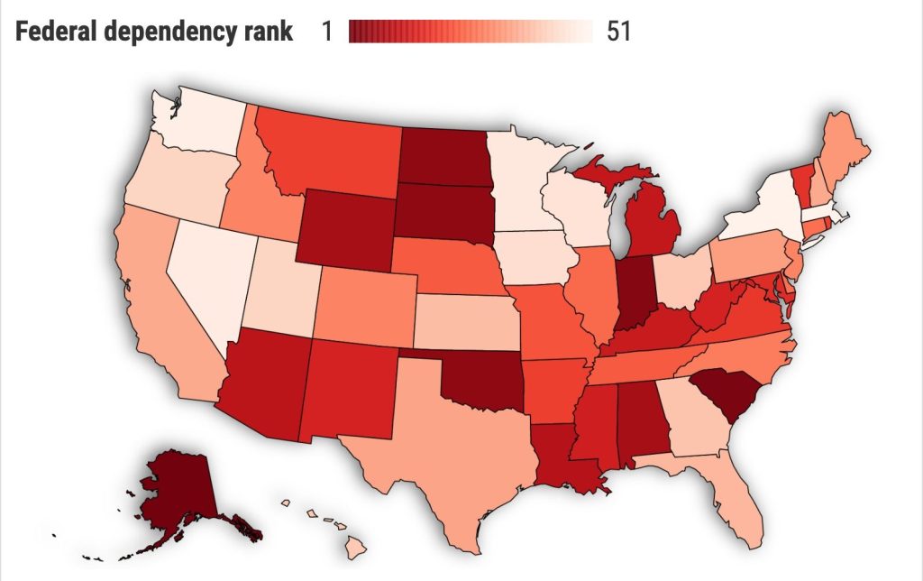 How can some states ‘afford’ to charge little or no income taxes?
