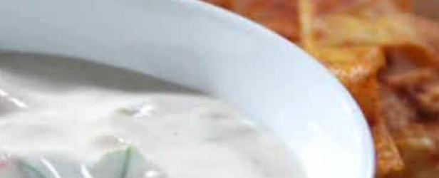 Online Round 2 Recipe - Creamy Mexican Dip with Spiced Chips