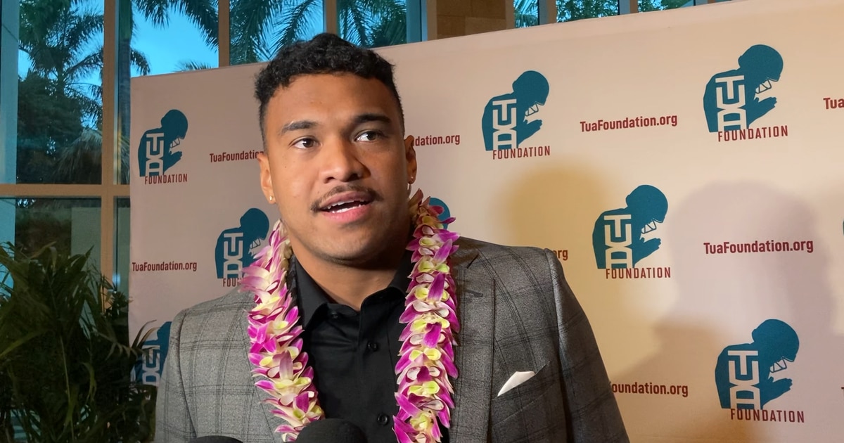 Dolphins QB Tua Tagovailoa excited about offseason and progress in workouts | VIDEO
