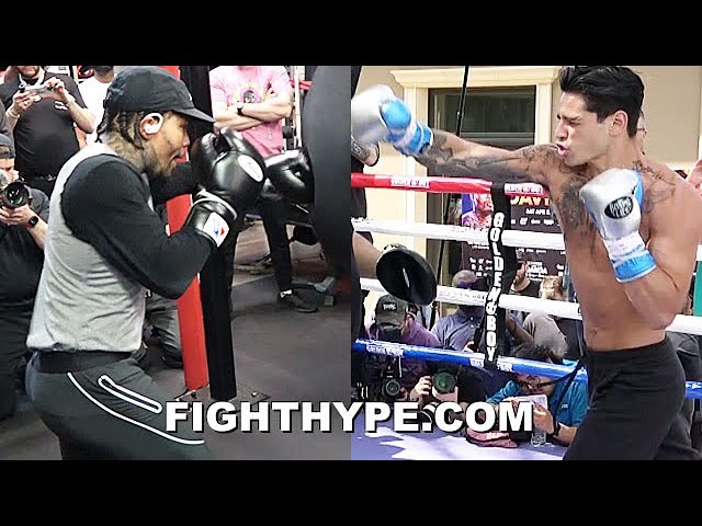 GERVONTA DAVIS VS. RYAN GARCIA SIDE-BY-SIDE WORKOUTS DAYS BEFORE CLASH | POWER & SPEED COMPARISON