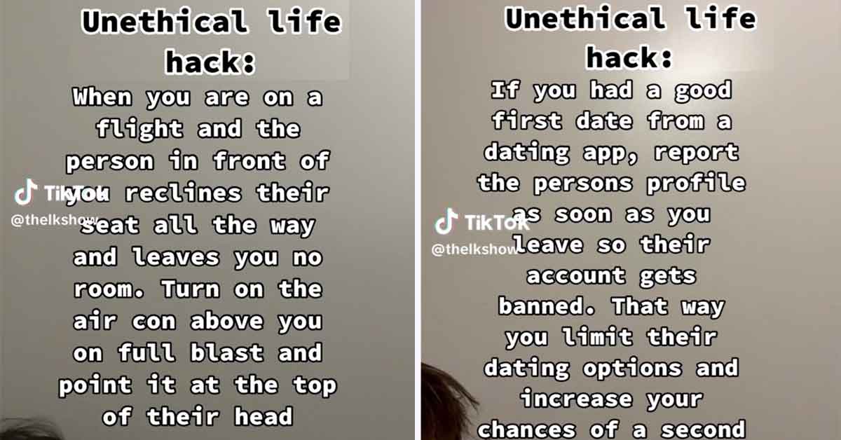 21 of TikTok's Most Unethical Life Hacks