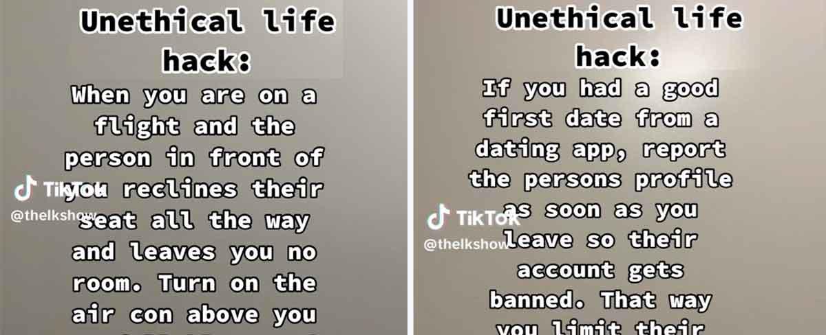 21 of TikTok's Most Unethical Life Hacks