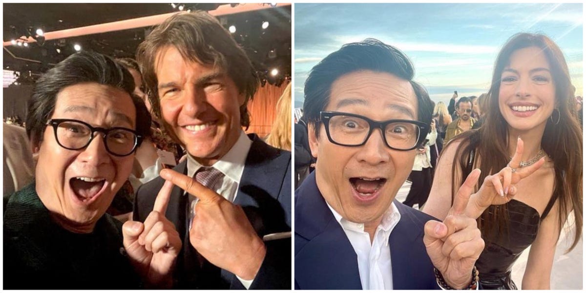 Ke Huy Quan Can't Stop Posting Selfies With Other Celebrities