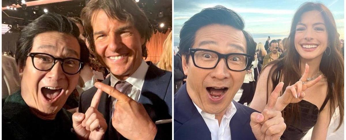 Ke Huy Quan Can't Stop Posting Selfies With Other Celebrities