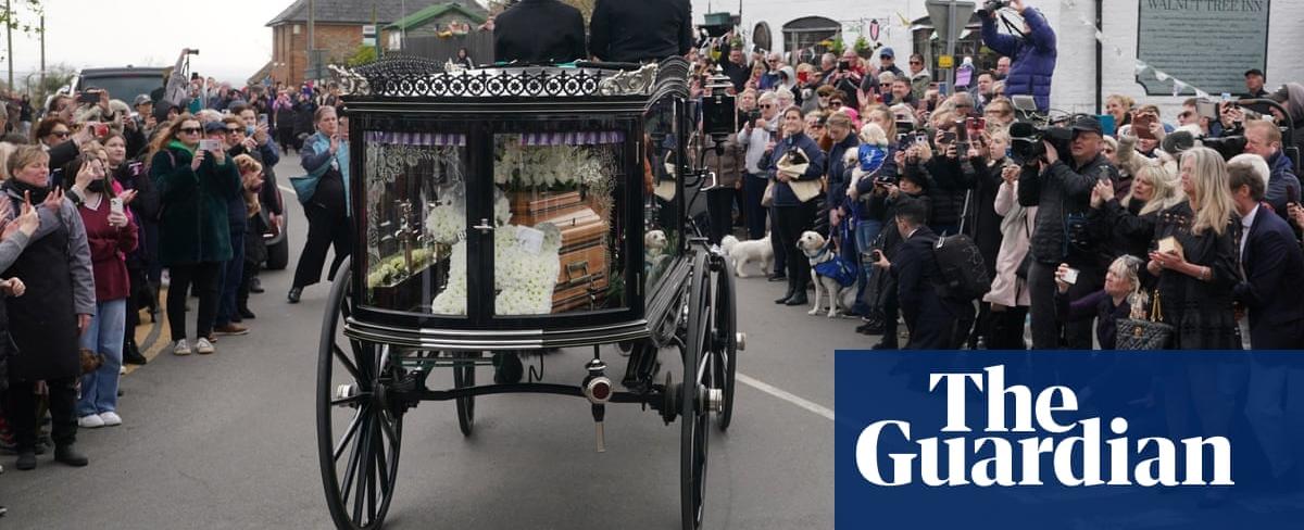 Dogs and mourners line streets to say goodbye to Paul O’Grady