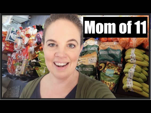 Huge Grocery Haul!  Large Family, Saving Money, Healthy Eating