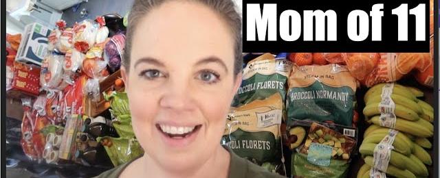 Huge Grocery Haul!  Large Family, Saving Money, Healthy Eating