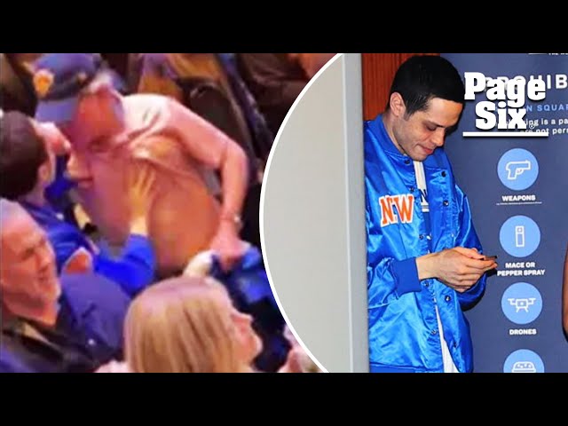 Pete Davidson shoves handsy Knicks fan at Madison Square Garden 