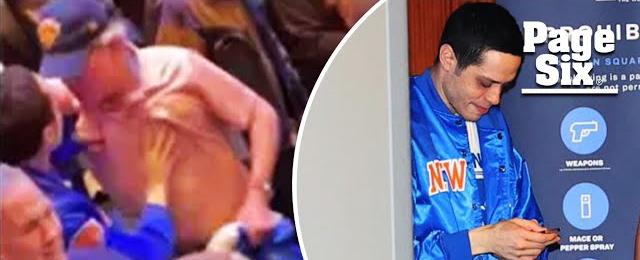 Pete Davidson shoves handsy Knicks fan at Madison Square Garden
