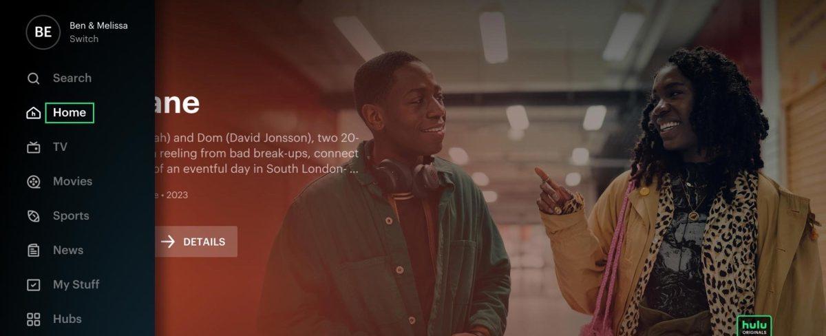Hulu for Apple TV gets revamped navigation with new sidebar