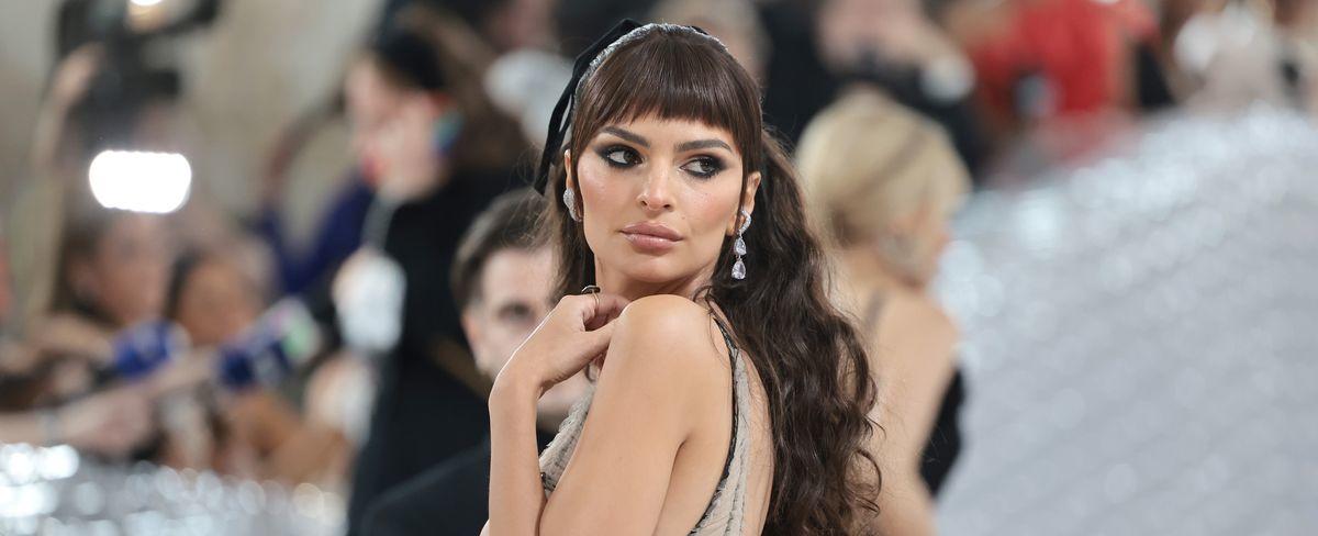 Emily Ratajkowski Wore Sheer Nude Dress to 2023 Met Gala
