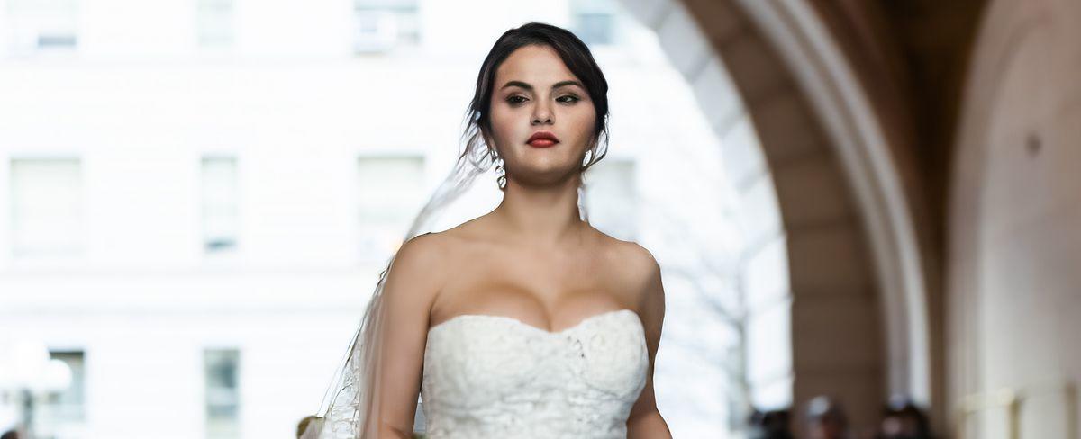 See Selena Gomez in a Wedding Dress in NYC for 'Only Murders in the Building'