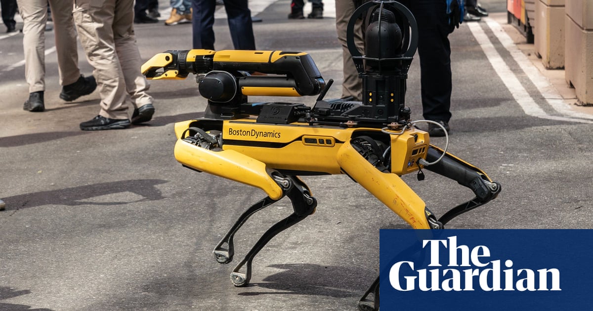 Robot dogs called to help after building collapse prompt surveillance fears