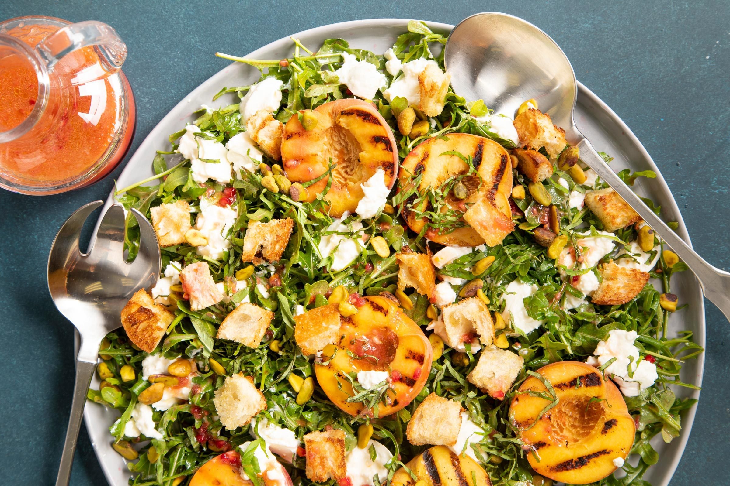 Grilled Peach Burrata Salad Recipe
