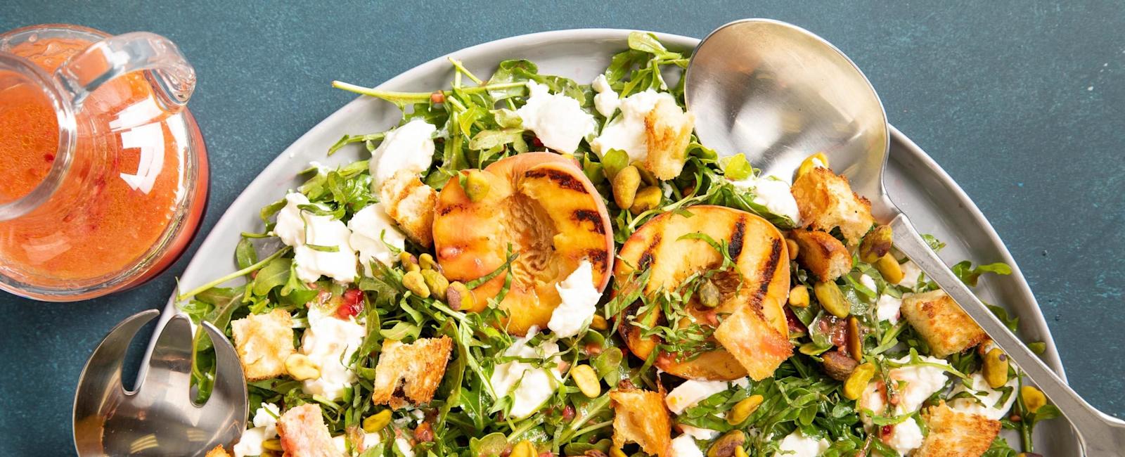 Grilled Peach Burrata Salad Recipe