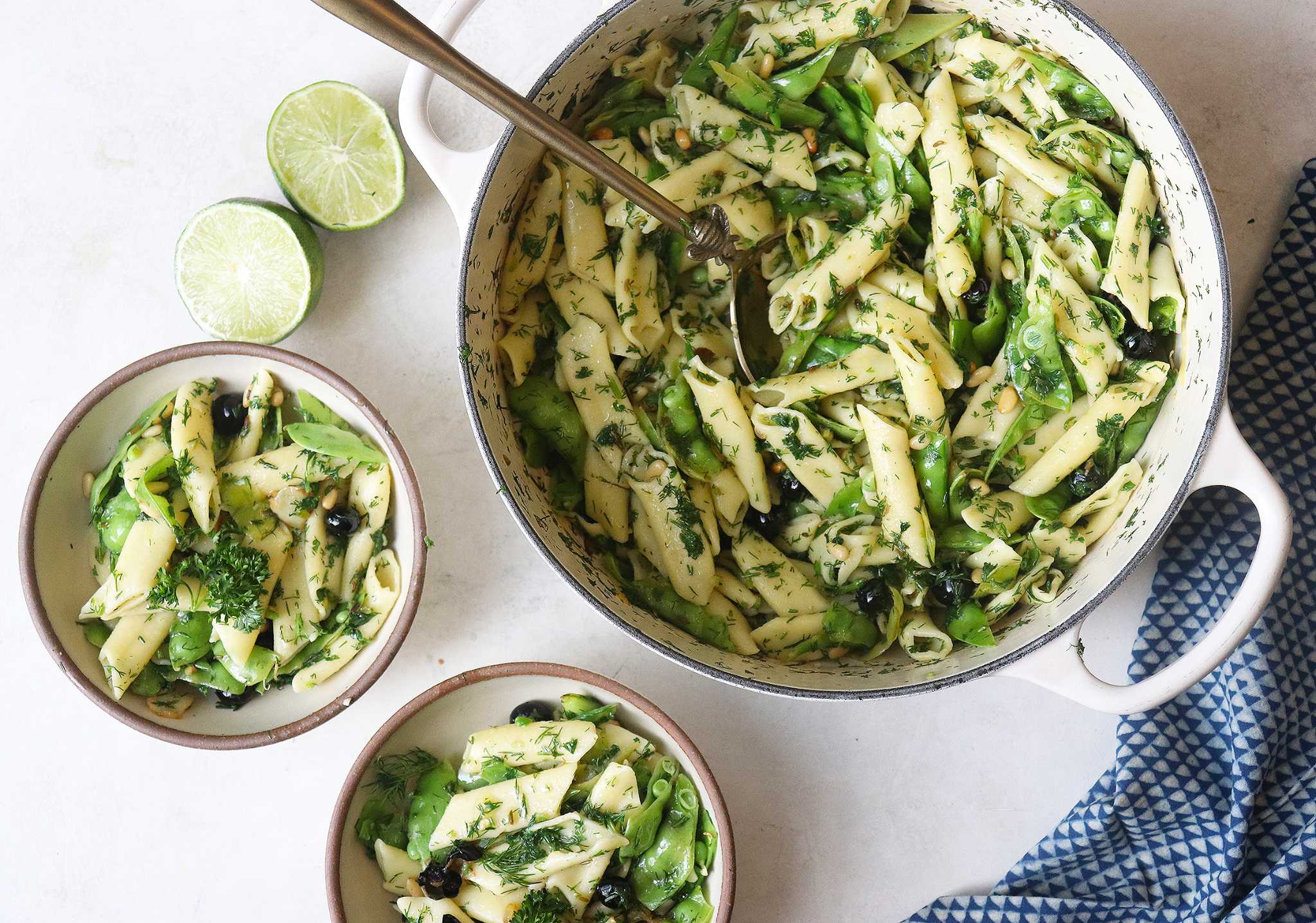 Recipe: A light pasta with snap peas and herbs
