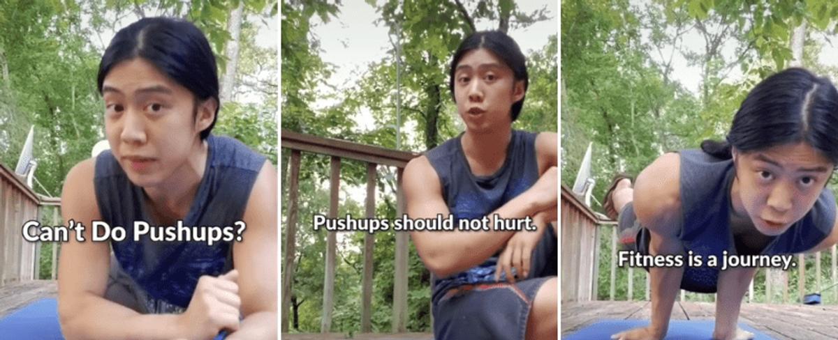 This fitness influencer is winning hearts on the internet