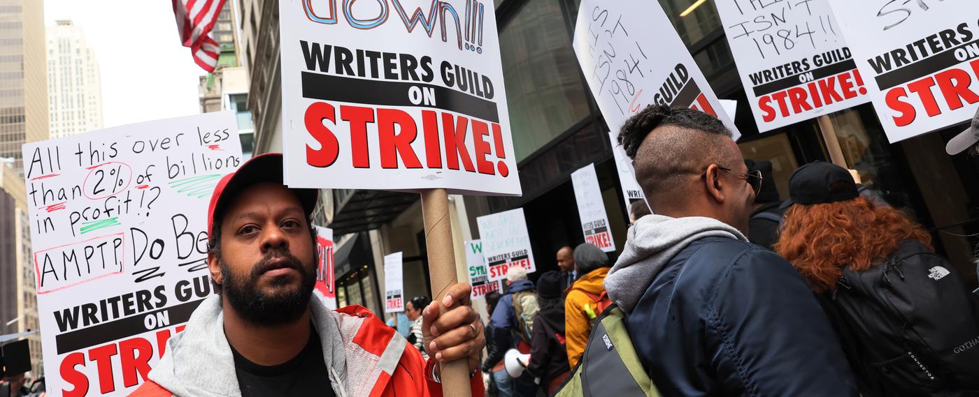 What the WGA writers' strike means for viewers of TV and movies : NPR