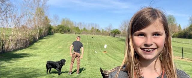 Training Dogs and Children on This Beautiful Easter Sunday Afternoon!