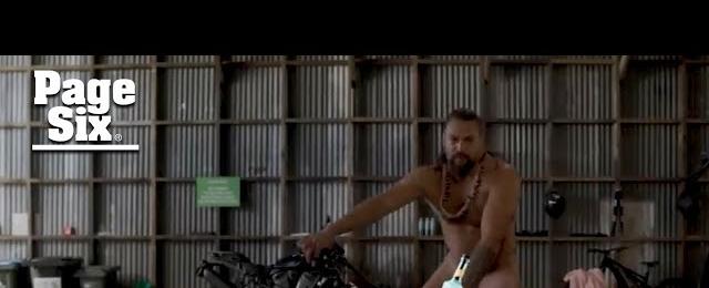 Jason Momoa strips down, rides bike nude in NSFW video