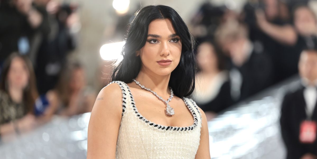 Dua Lipa Wore White Princess Gown at the 2023 Met Gala