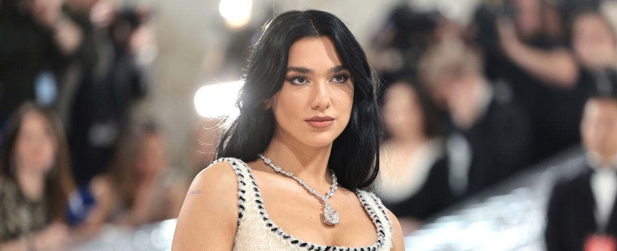 Dua Lipa Wore White Princess Gown at the 2023 Met Gala
