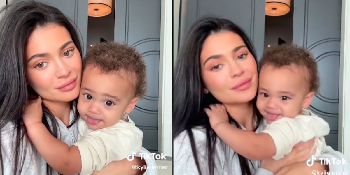 Kylie Jenner Gives Rare Glimpse of Son Aire In a TikTok