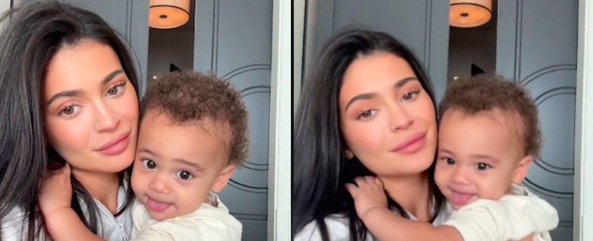 Kylie Jenner Gives Rare Glimpse of Son Aire In a TikTok