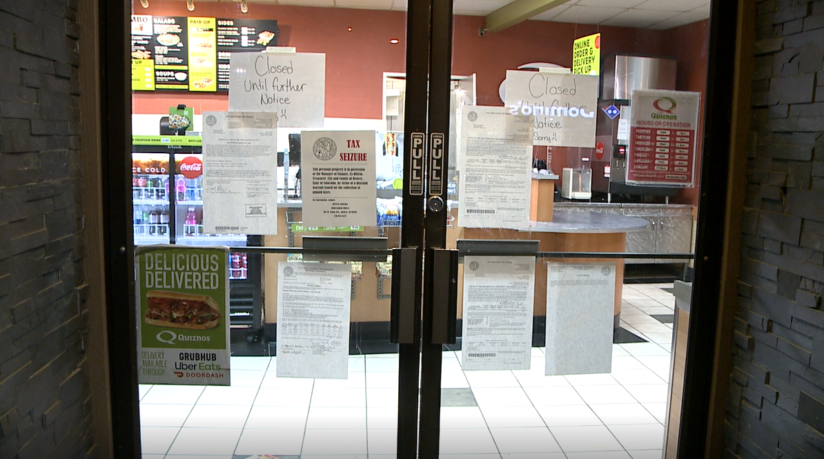 1st Quiznos location in Denver closed for unpaid taxes