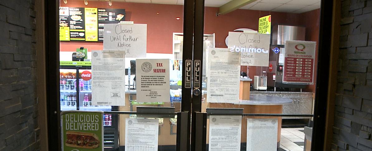 1st Quiznos location in Denver closed for unpaid taxes