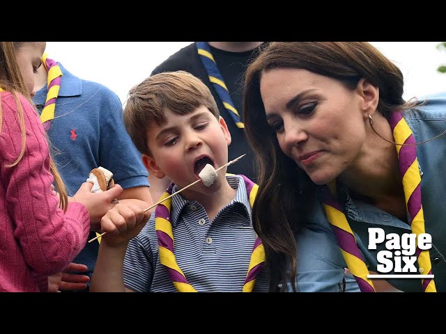 S’mores lover Prince Louis steals the show volunteering after coronation 