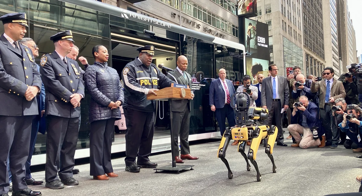 Robot dogs, tiny rocket ships will soon work alongside NYPD officers