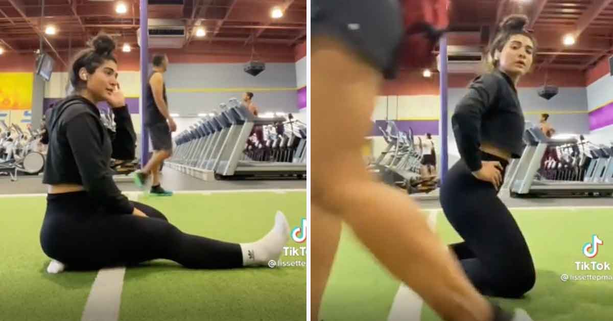 Fitness Influencer Angry That Someone Dare Walk in Front of Her Selfie Shot