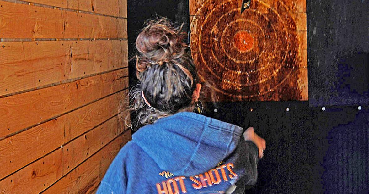 Hot Shots Bar & Grill at SML gives new meaning to ‘life hacks’ with axe-throwing