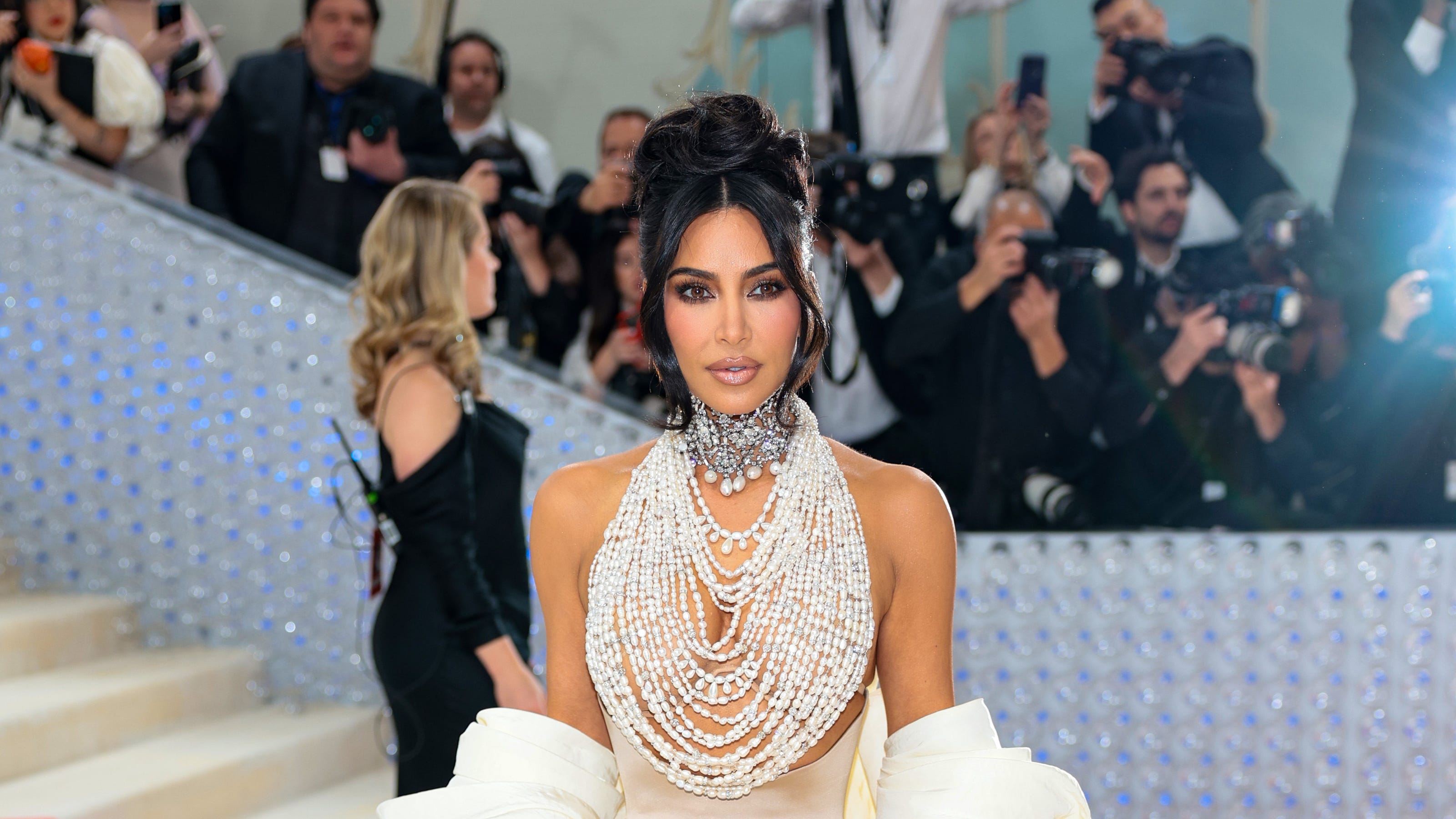 Kim Kardashian, Pete Davidson, Kylie, Kendall Jenner at Met Gala 2023