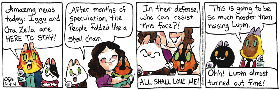 Breaking Cat News by Georgia Dunn for April 14, 2023