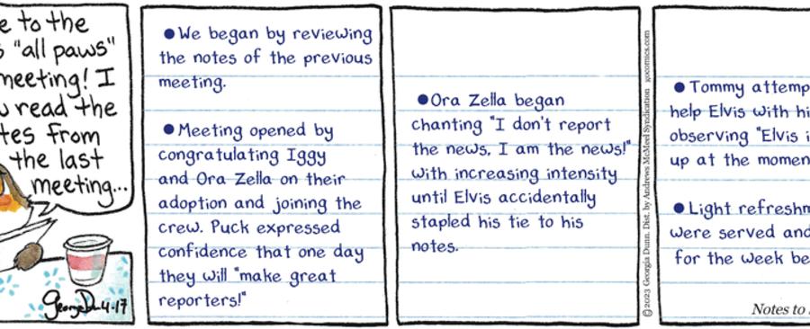 Breaking Cat News by Georgia Dunn for April 17, 2023