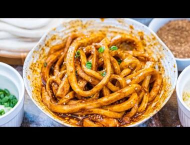 Sichaun Spicy Udon Noodles Tianshui Mian Recipe (甜水面)
