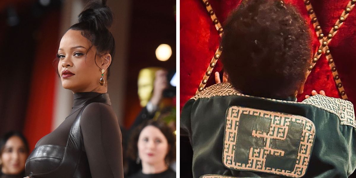 Rihanna Posted Photo of Her Baby Boy in Fendi Jacket