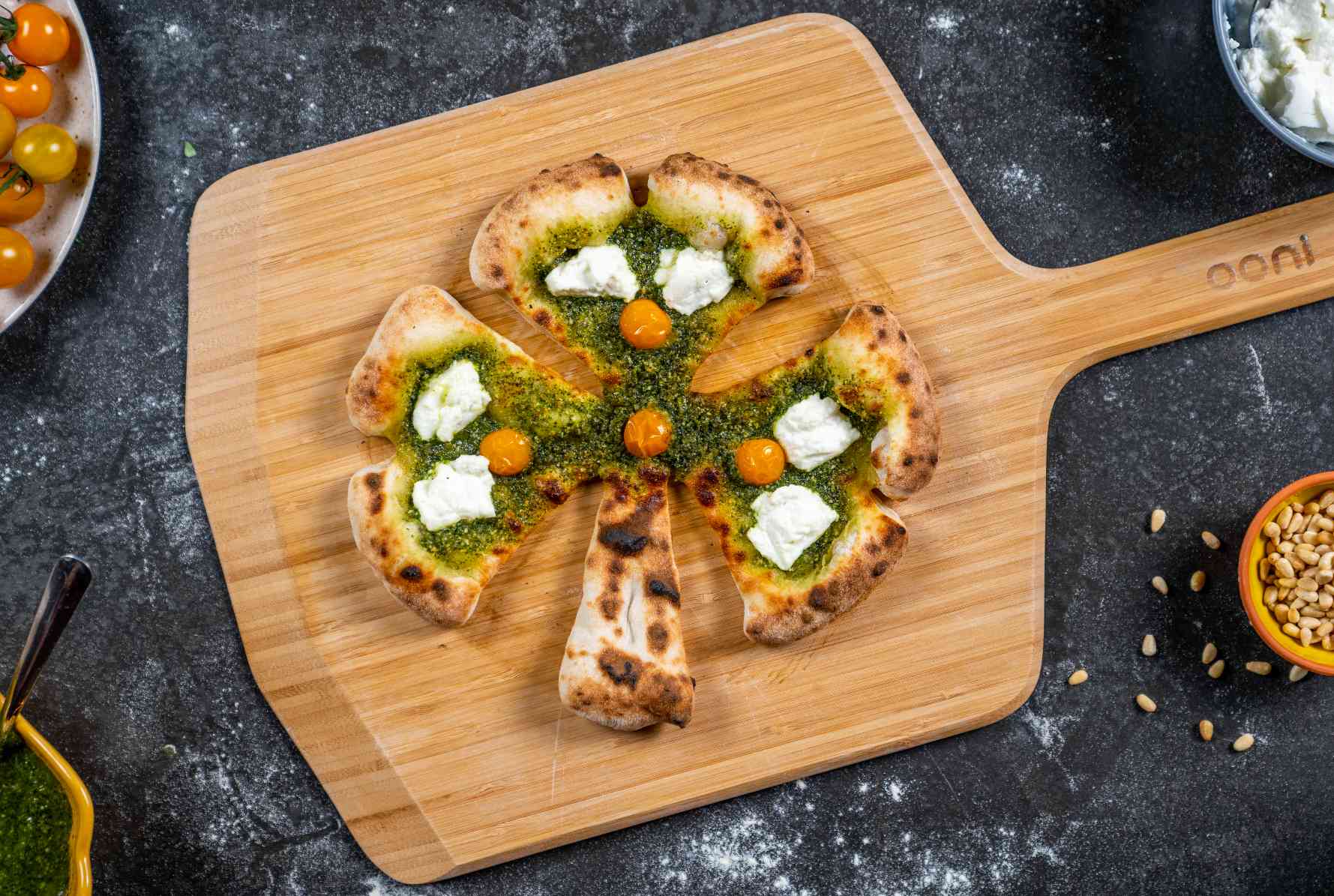 St. Patrick s Day Pesto Shamrock Pizza