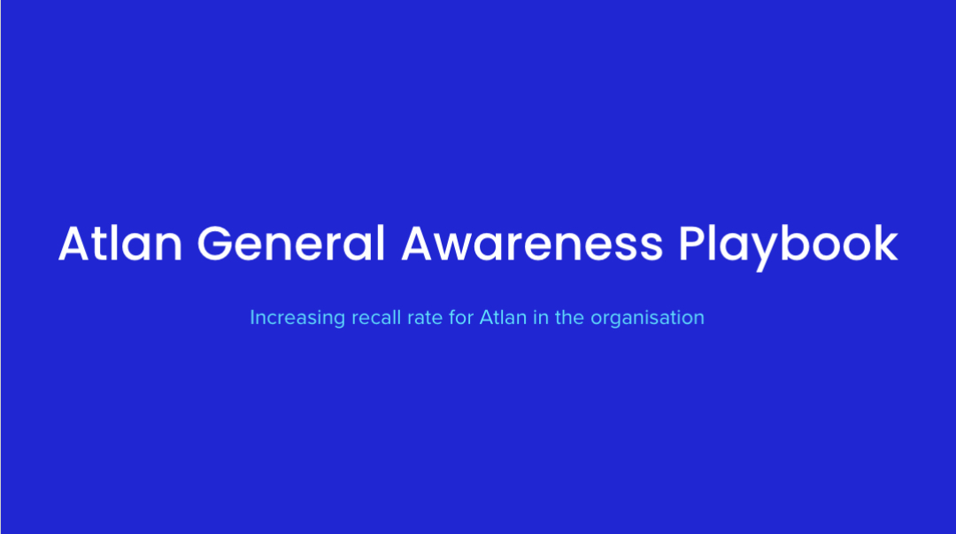 Rollout: General Awareness SG